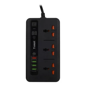 "محافظ ولتاژ تی اسمارت مدل BKL-04 | چندراهی برق با پورت‌های USB و قابلیت شارژ سریع"
